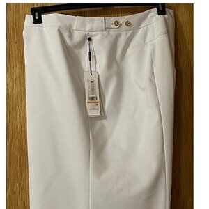 NWT Calvin Klein White Highline Pants Size 24W